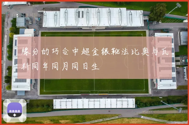 缘分的巧合中超金银靴法比奥与瓦科同年同月同日生